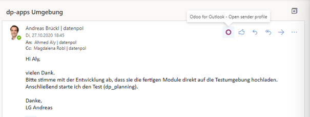 Odoo • Bild und Text