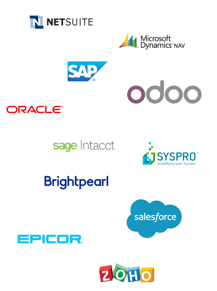 Einige der bekannten ERP-Produkte auf dem Markt Different ERP Software brands